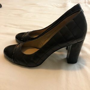 Black Block Heel Pump